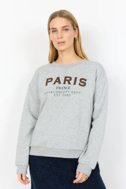 SC-ANGELIN 6 Sweatshirt Ljusgrått