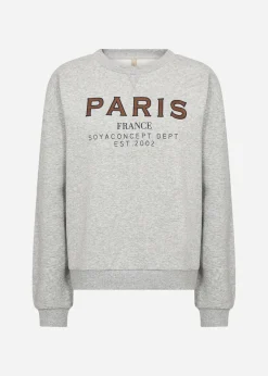 SC-ANGELIN 6 Sweatshirt Ljusgrått
