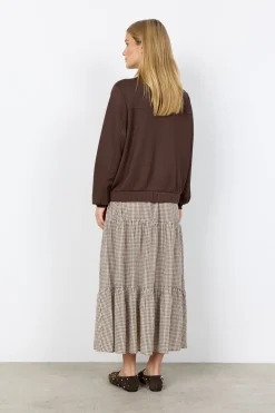 SC-BANU 293 Cardigan Mörkbrun