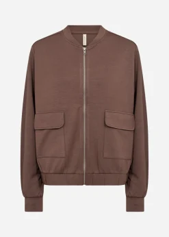 SC-BANU 293 Cardigan Mörkbrun