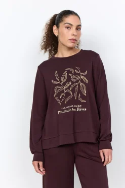 SC-BANU 317 Sweatshirt Mörk plommon
