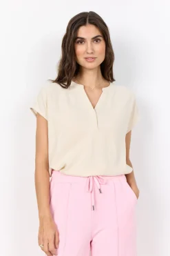 SC-CANNIE SOLID 1 T-shirt Ljus sand