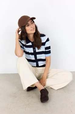 SC-DOLLIE STRIPE 820 Pullover Navy