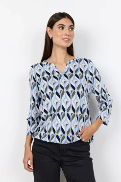 SC-FELICITY AOP 552 Blus Blå