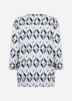 SC-FELICITY AOP 552 Blus Blå