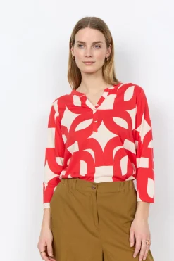SC-FELICITY AOP 542 Blus Röd
