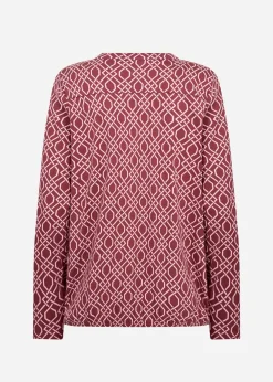 SC-FELICITY AOP 530 Blus Rubinröd