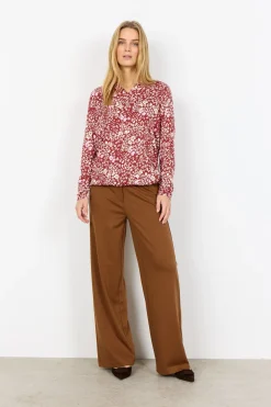 SC-FELICITY AOP 532 Blus Rubinröd