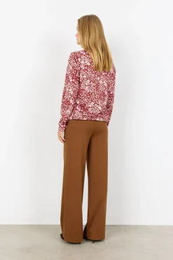 SC-FELICITY AOP 532 Blus Rubinröd