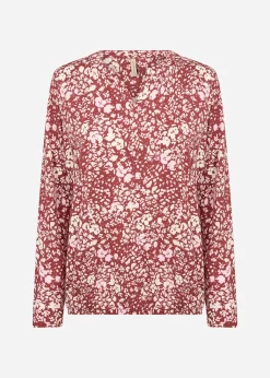 SC-FELICITY AOP 532 Blus Rubinröd