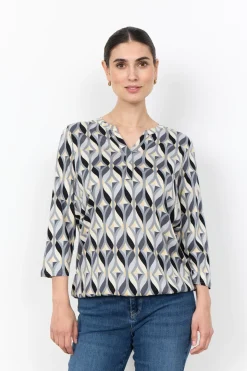 SC-FELICITY AOP 552 Blus Svart