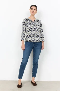 SC-FELICITY AOP 552 Blus Svart