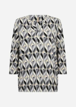 SC-FELICITY AOP 552 Blus Svart