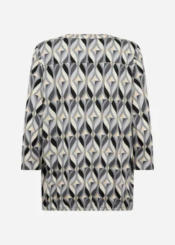 SC-FELICITY AOP 552 Blus Svart