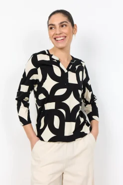 SC-FELICITY AOP 542 Blus Svart
