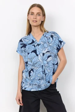 SC-FELICITY AOP 547 T-shirt Blå