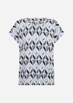 SC-FELICITY AOP 551 T-shirt Blå