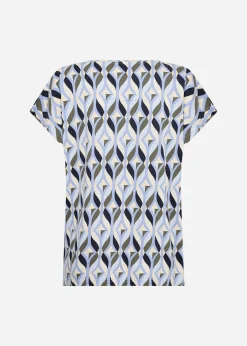 SC-FELICITY AOP 551 T-shirt Blå