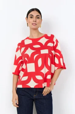 SC-FELICITY AOP 541 T-shirt Röd