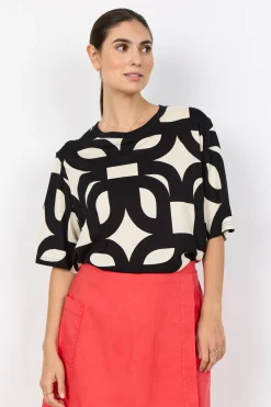 SC-FELICITY AOP 541 T-shirt Svart