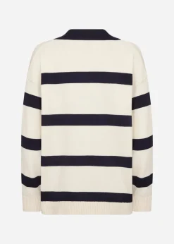 SC-KANITA STRIPE 32 Pullover Cream