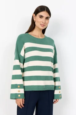 SC-KANITA STRIPE 36 Pullover Grön
