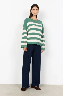 SC-KANITA STRIPE 36 Pullover Grön