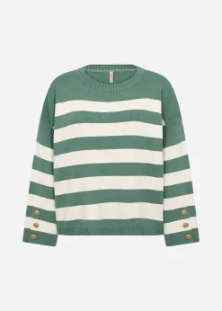 SC-KANITA STRIPE 36 Pullover Grön