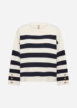 SC-KANITA STRIPE 36 Pullover Navy