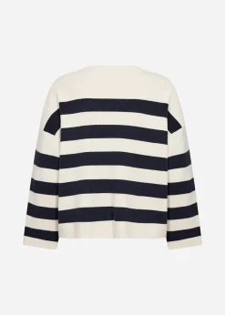 SC-KANITA STRIPE 36 Pullover Navy