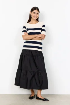 SC-KANITA STRIPE 35 Pullover Navy
