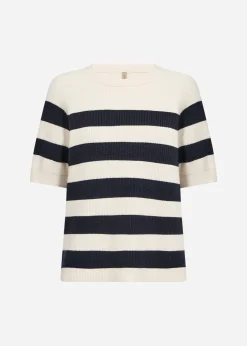 SC-KANITA STRIPE 35 Pullover Navy
