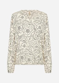 SC-MARICA AOP 347 Blus Cream