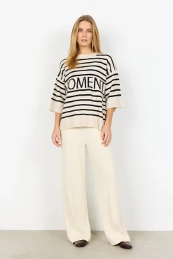 SC-ORLEAN STRIPE 11 Pullover Cream