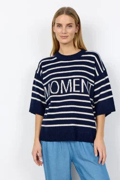 SC-ORLEAN STRIPE 11 Pullover Navy