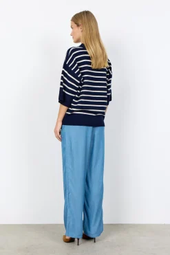SC-ORLEAN STRIPE 11 Pullover Navy