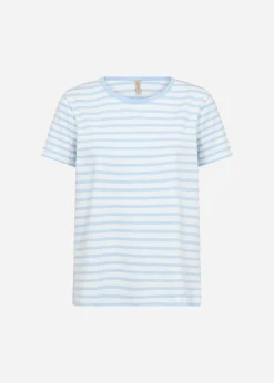 SC-RINA STRIPE 22 T-shirt Ljusblå