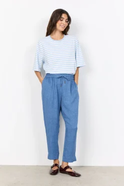 SC-RINA STRIPE 23 T-shirt Ljusblå