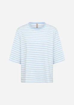 SC-RINA STRIPE 23 T-shirt Ljusblå