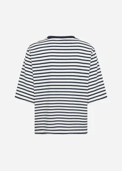 SC-RINA STRIPE 23 T-shirt Navy